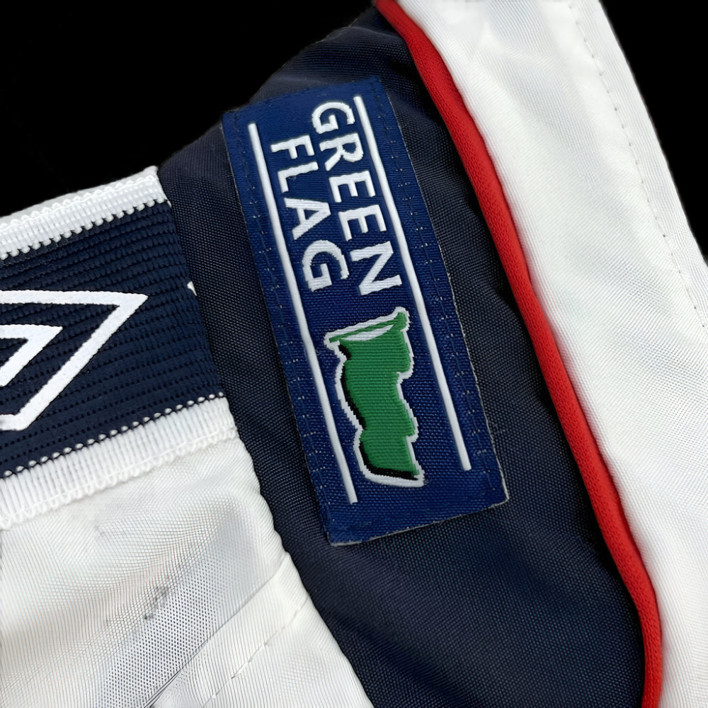 England Retro White Windbreaker
