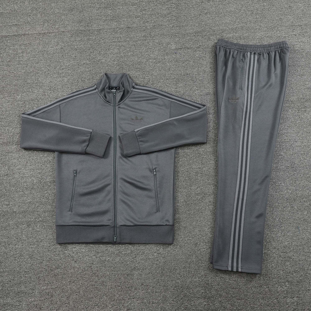 Adidas Bold Training Full Zip Tracksuit Grey/Silver