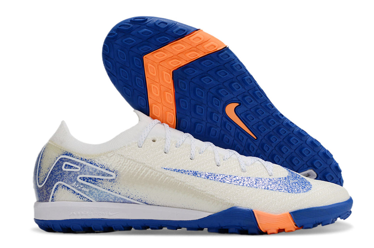 Nike Air Zoom Mercurial Vapor X TURF TF - White/Blue/Orange