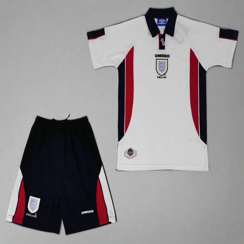 England Home Retro Kit Kids 98 Final International
