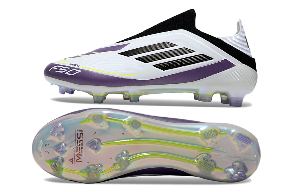 Adidas F50 Elite Laceless FG Messi White/Purple/Black