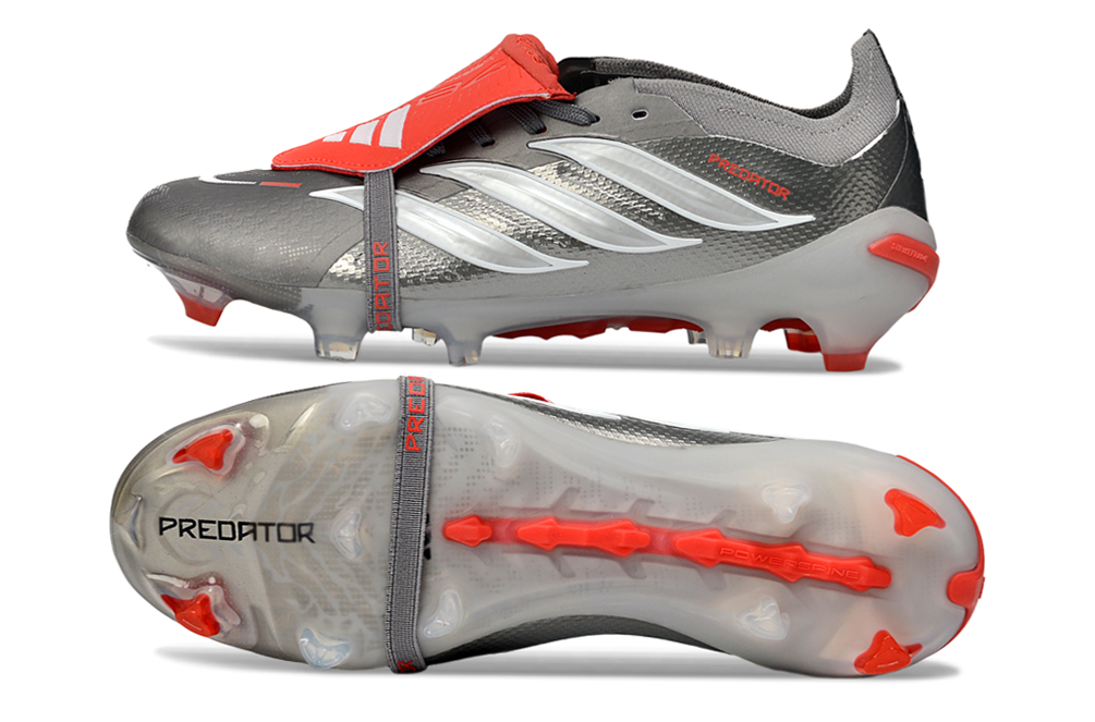 Adidas Predator Elite Fold-over Tongue FG Metal Gray/Red/White