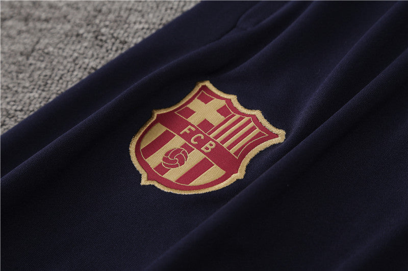 Barcelona Red/Gold 1/4 Zip Training Tracksuit 24/25