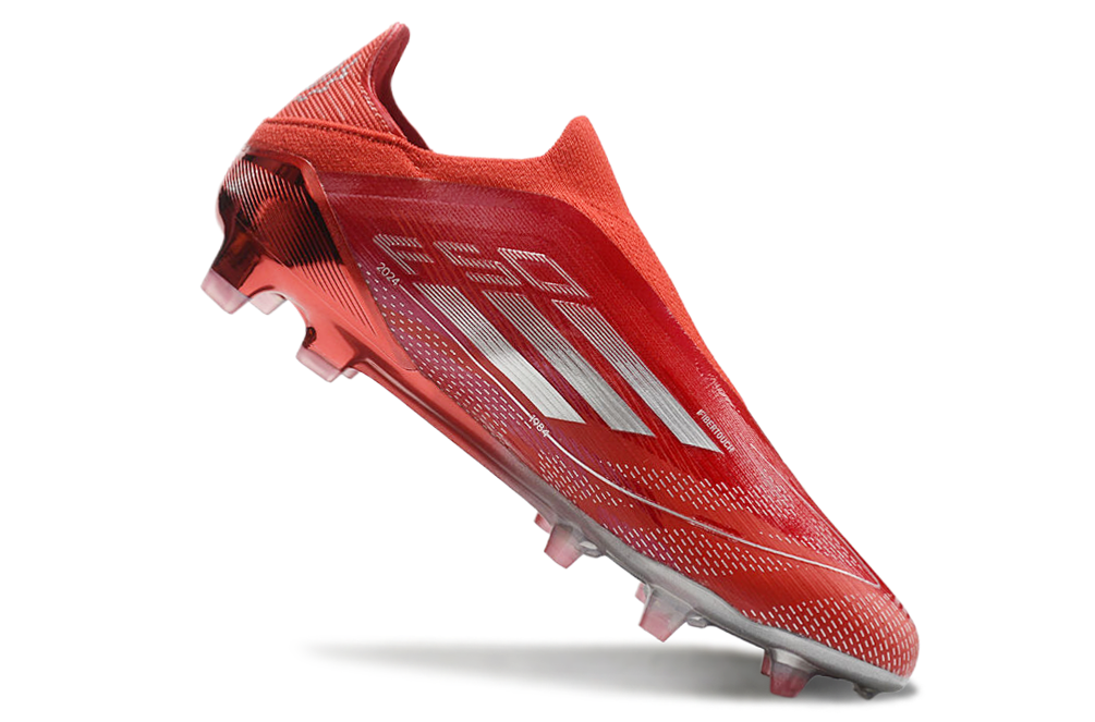 Adidas F50 Laceless FG Red/Silver