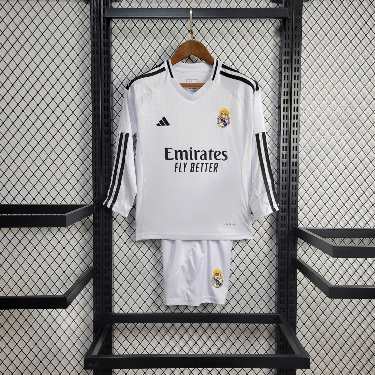 Real Madrid Home Kit Kids 24/25 Long sleeves