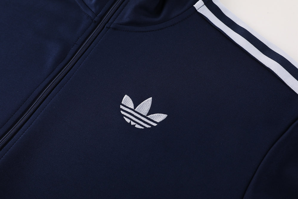 Adidas Bold Training Full Zip Tracksuit Blue/White