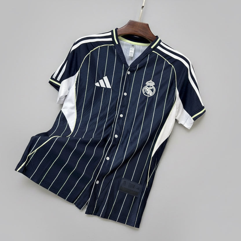 Real Madrid X Adidas SHIRT Dark Blue 25/26 Baseball – Tamam Mauritius