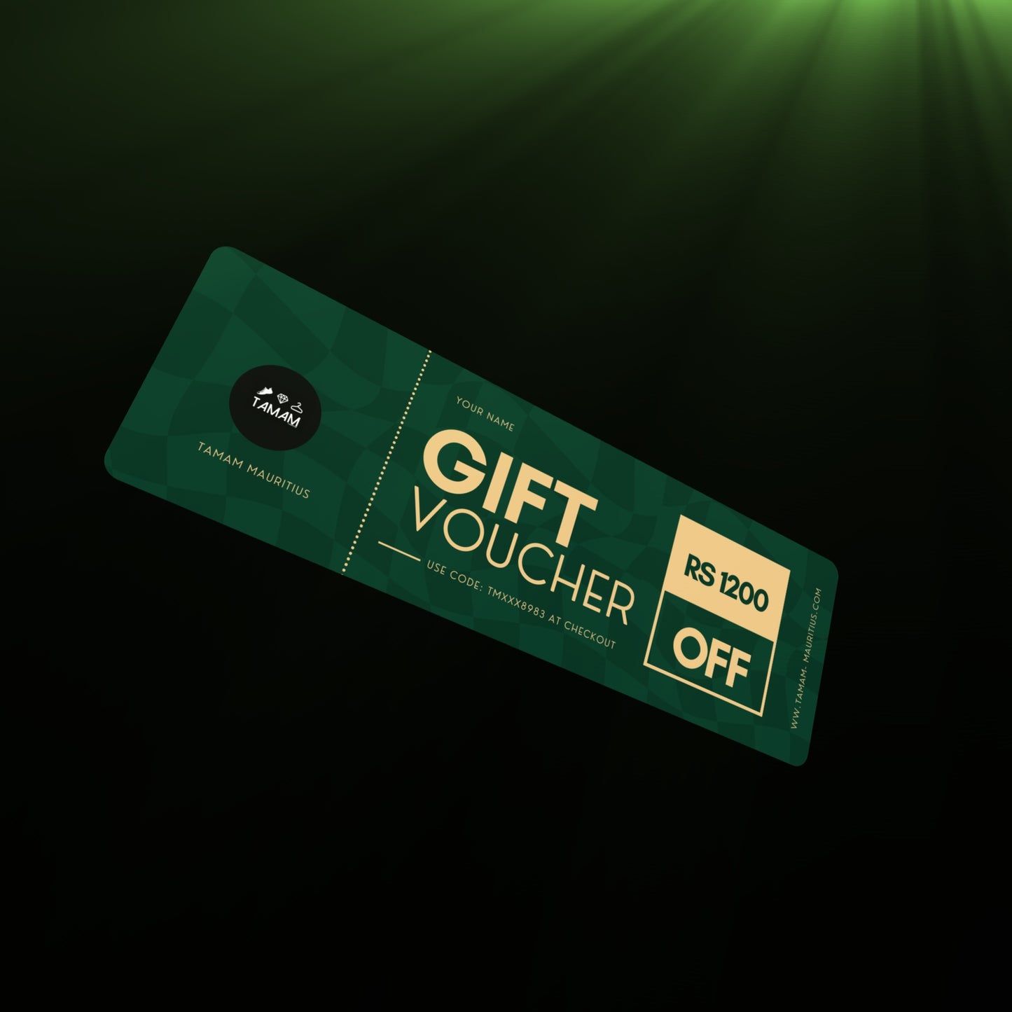 Personalised GIFT VOUCHERS + Free greeting card
