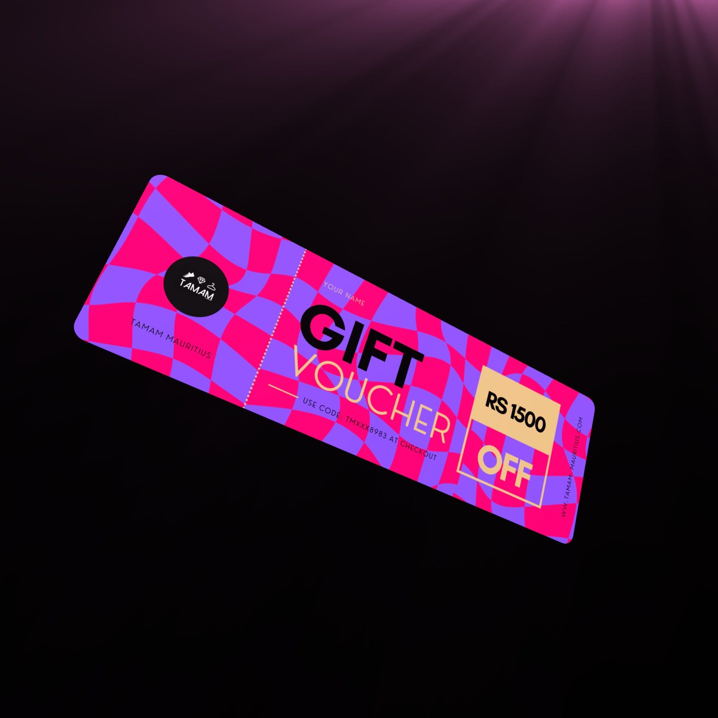 Personalised GIFT VOUCHERS + Free greeting card