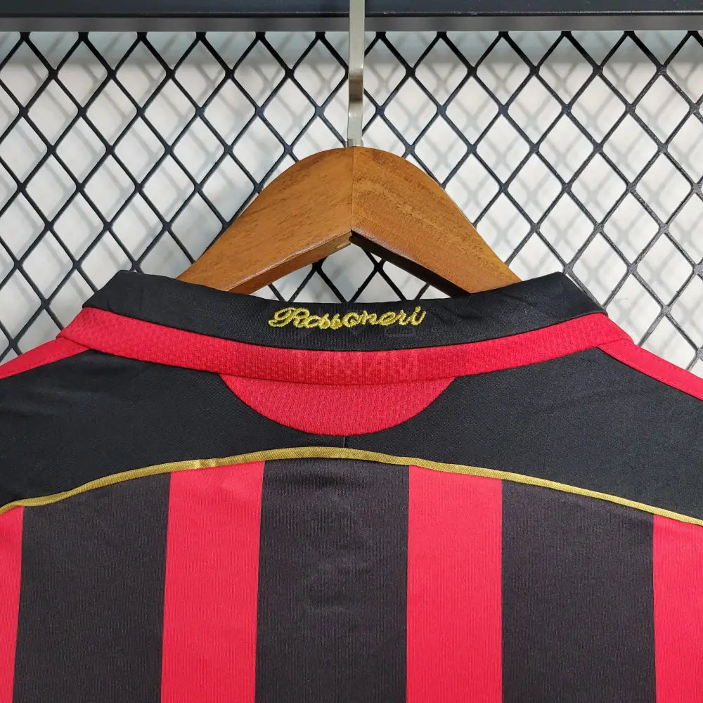 Ac Milan Home Kit Retro Long Sleeves 06/07 Football Jersey