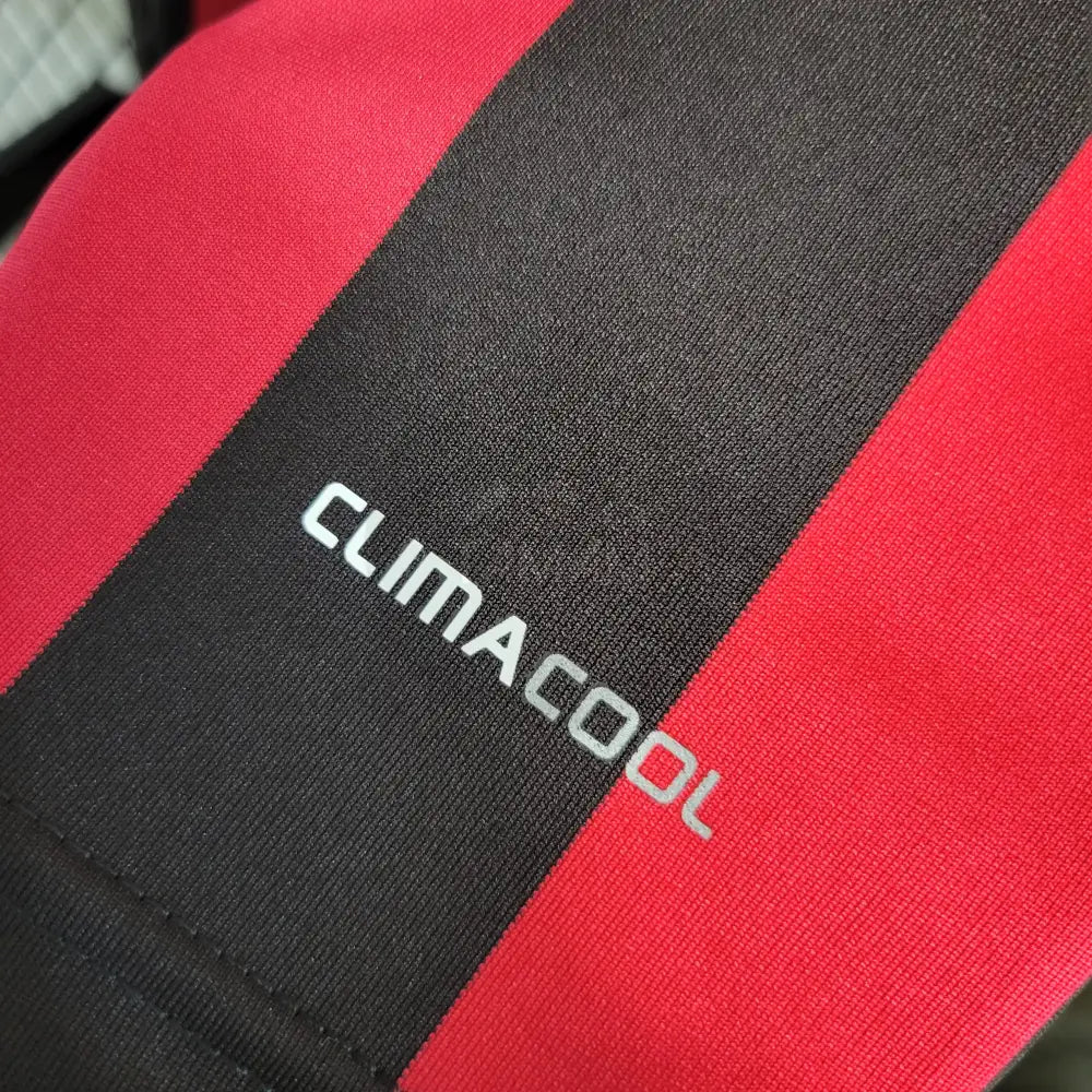 Ac Milan Home Kit Retro Long Sleeves 09/10 Football Jersey