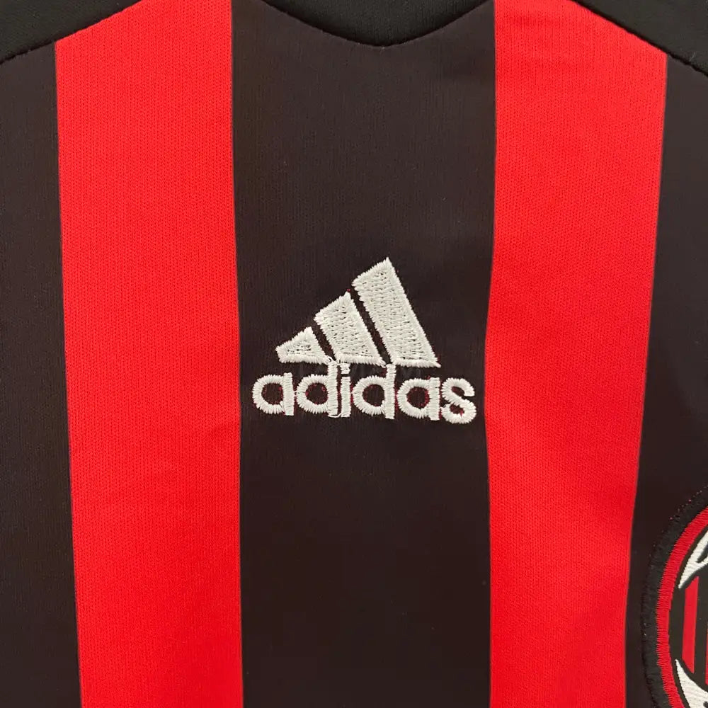 Ac Milan Home Retro Kit Kids 06/07 Football Jersey