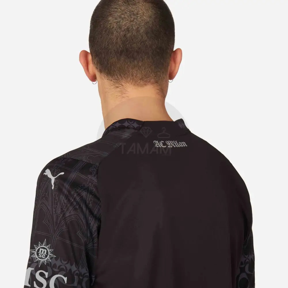 Ac Milan X Pleasure 23/24 Kit – Dark Version Football Jersey