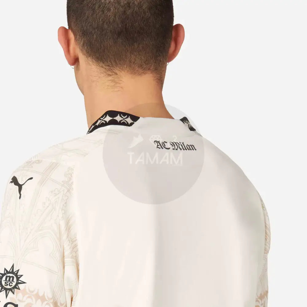 Ac Milan X Pleasure 23/24 Kit – White Version Football Jersey