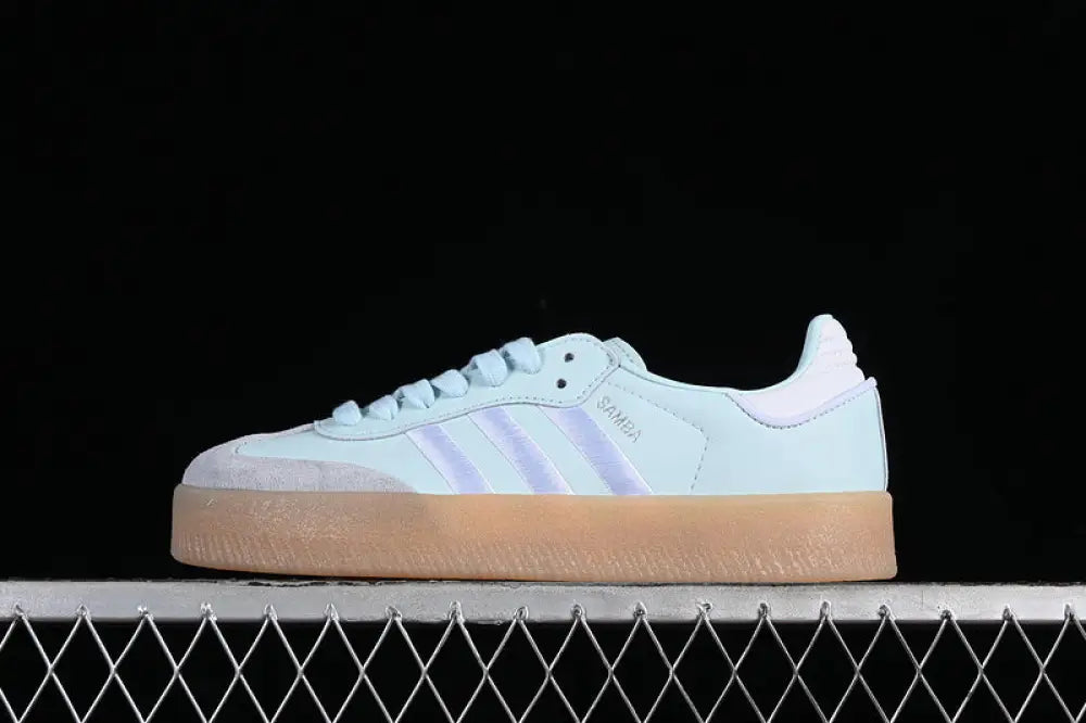 Adidas Samba W Almost Blue/Cloud White/Silver Metallic Sneakers