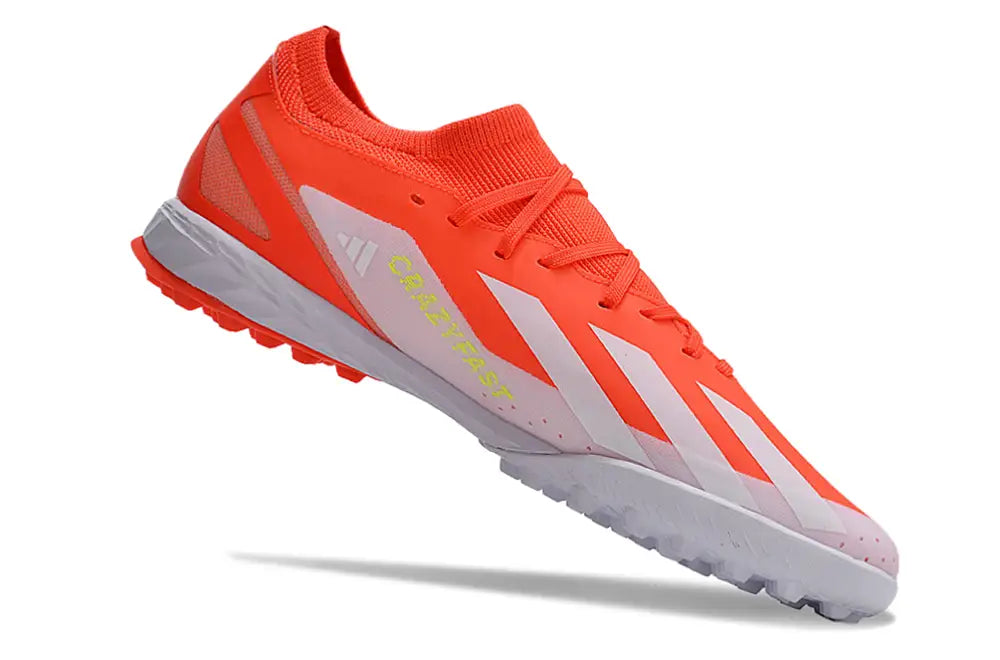 Adidas X Crazyfast.1 Tf Artificial Turf - Red/White Turf Shoes