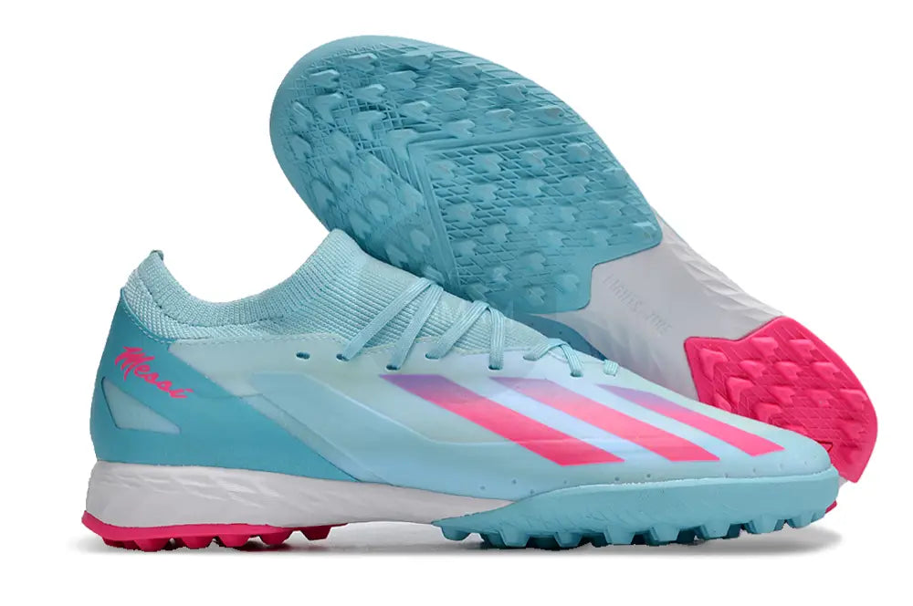 Adidas X Crazyfast.3 Tf Artificial Turf - Flash Aqua/Lucid Pink/Lucid Cyan Turf Shoes