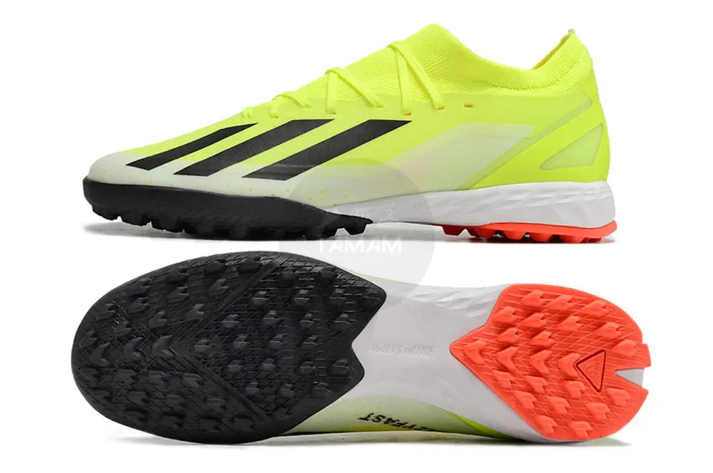 Adidas X Crazyfast.3 Tf Artificial Turf - Yellow/Black/Red Turf Shoes