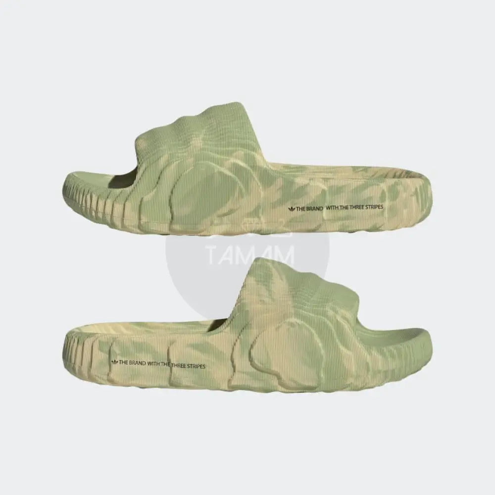 Adilette 22 Slides Magic Lime Camouflage Footwear