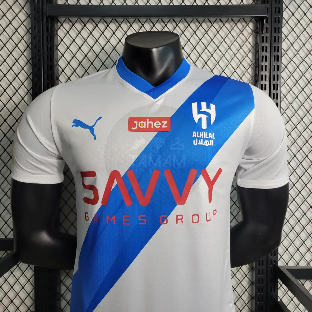 Al Hilal Away Player Version Kit 23/24 Football Jersey