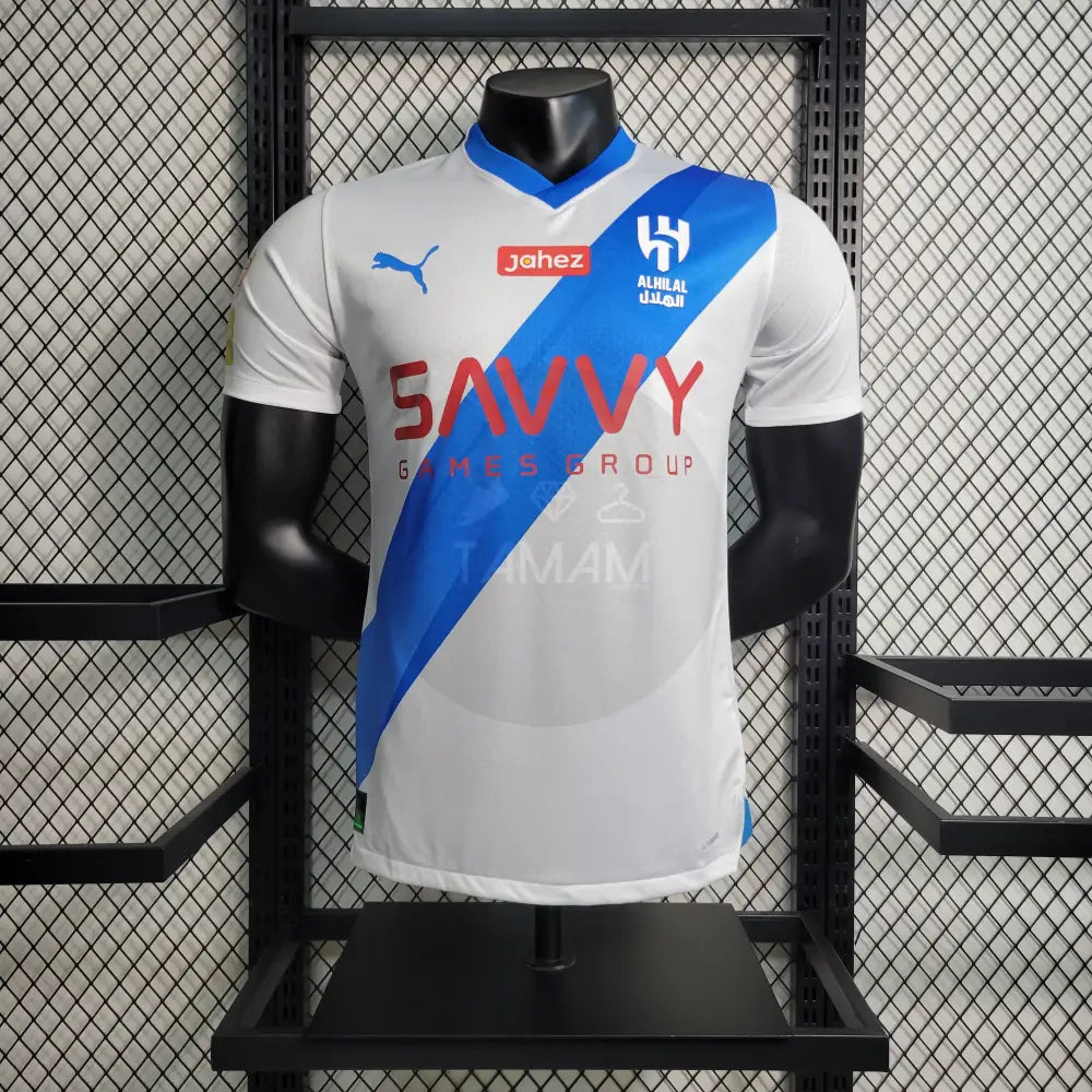 Al Hilal Away Player Version Kit 23/24 Football Jersey