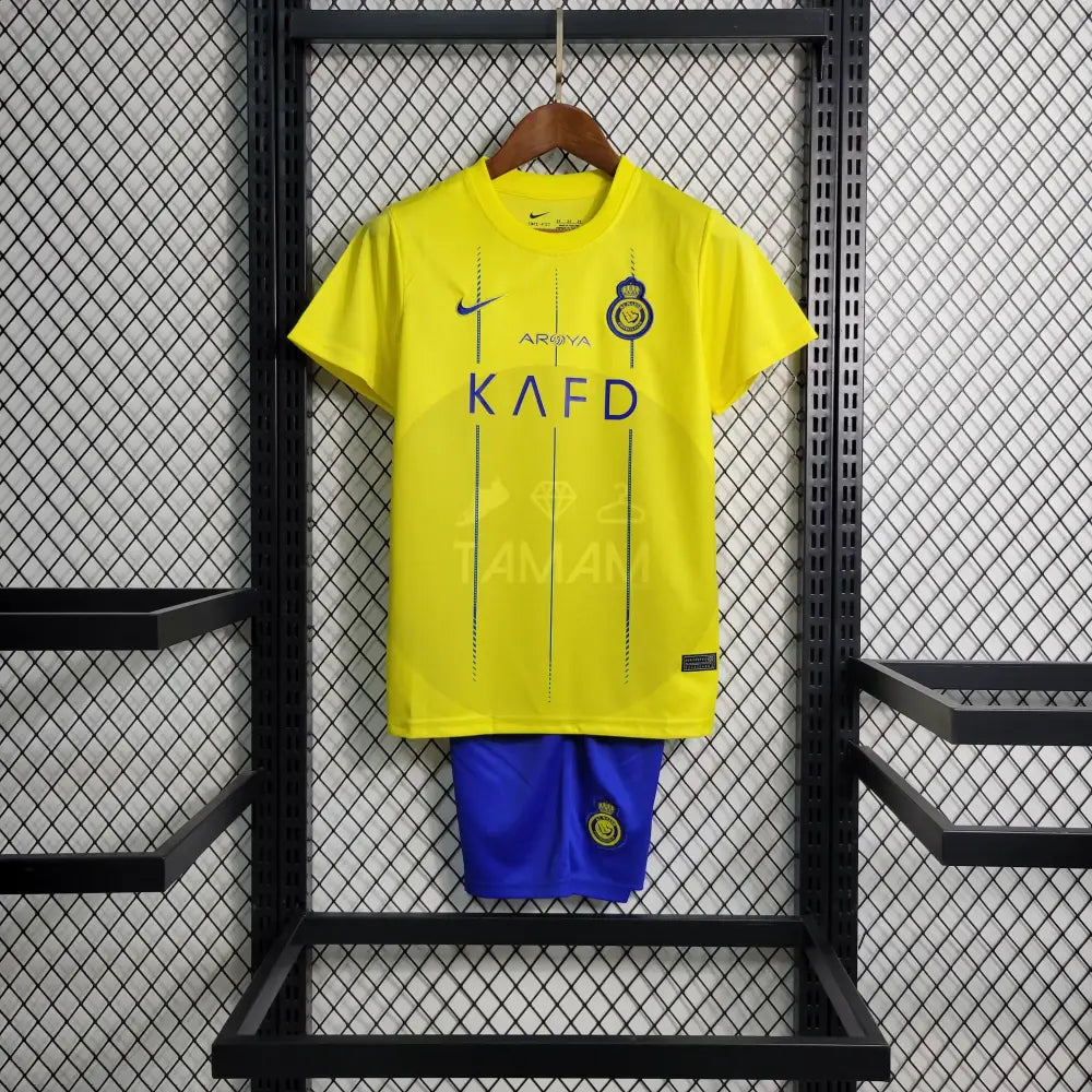 Al Naasr Home Kit Kids 23/24 Football Jersey