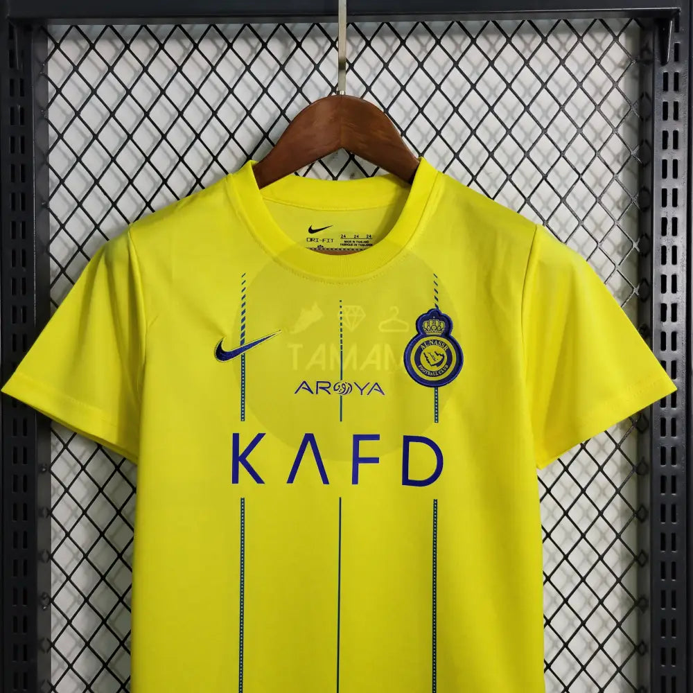 Al Naasr Home Kit Kids 23/24 Football Jersey