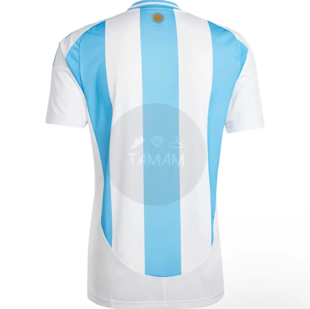 Argentina Home Kit 24/25 International With World Champions Badge Football Jersey