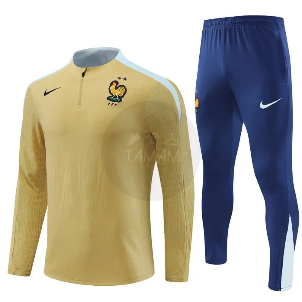 Atletico Madrid Blue/Yellow 1/4 Zip Training Tracksuit 24/25