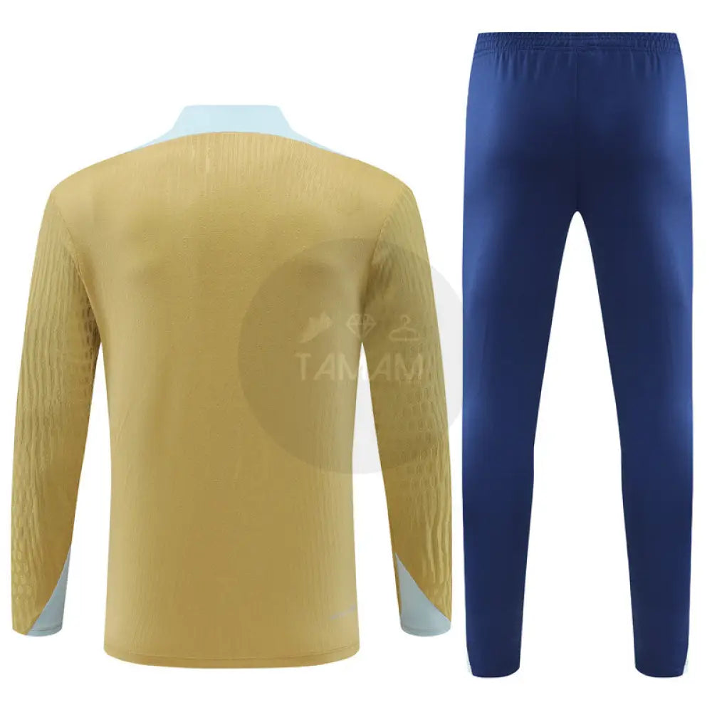Atletico Madrid Blue/Yellow 1/4 Zip Training Tracksuit 24/25