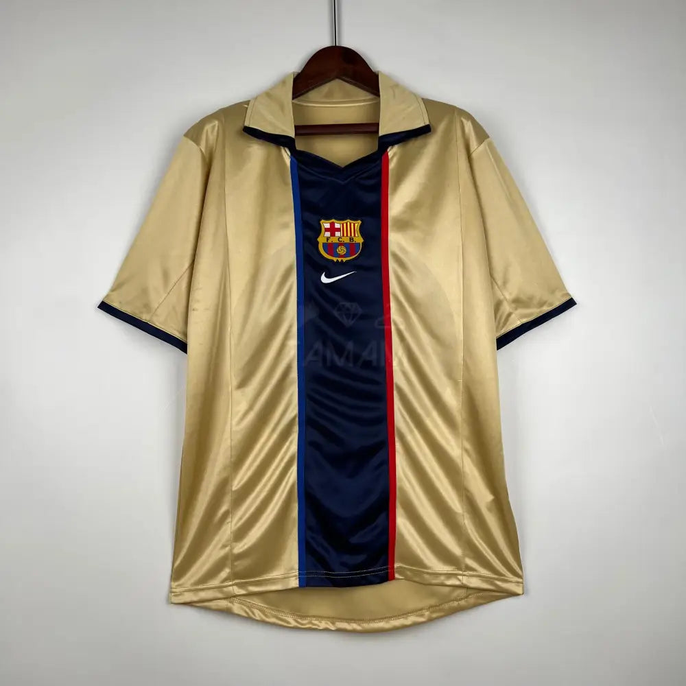 Barcelona Away Kit Retro 01/02 – Tamam Mauritius Barcelona Away Kit Retro 01/02 – Tamam Mauritius