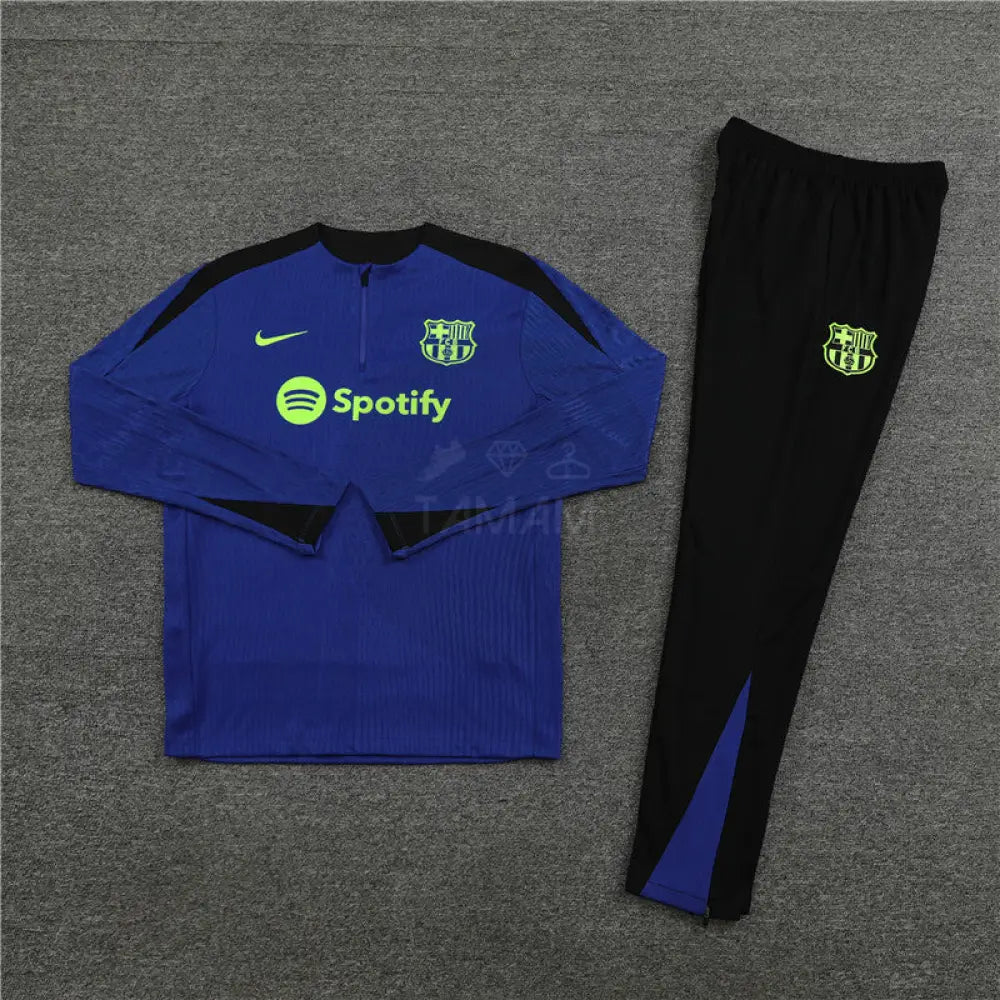 Barcelona Blue/Green 1/4 Zip Training Tracksuit 24/25