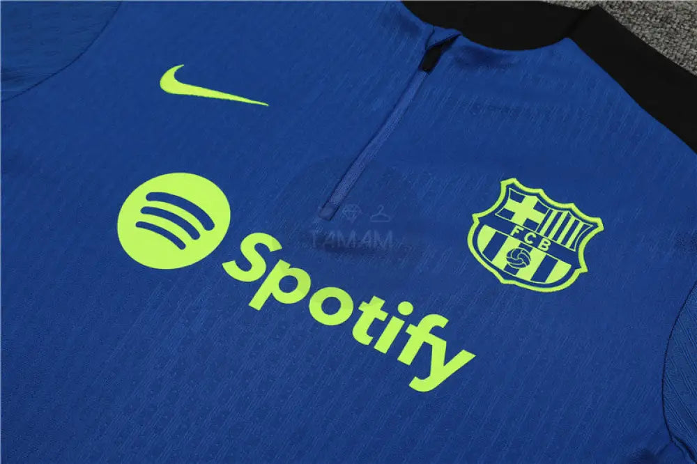 Barcelona Blue/Green 1/4 Zip Training Tracksuit 24/25