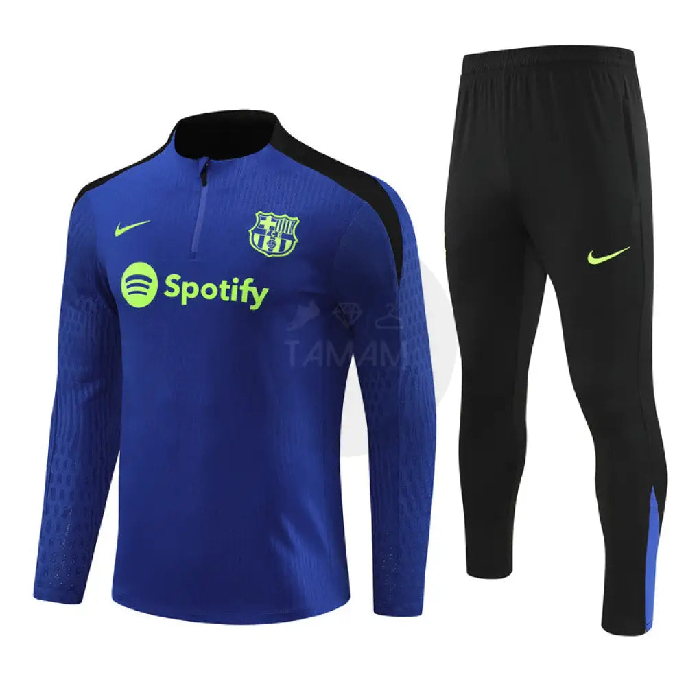 Barcelona Blue/Green 1/4 Zip Training Tracksuit 24/25