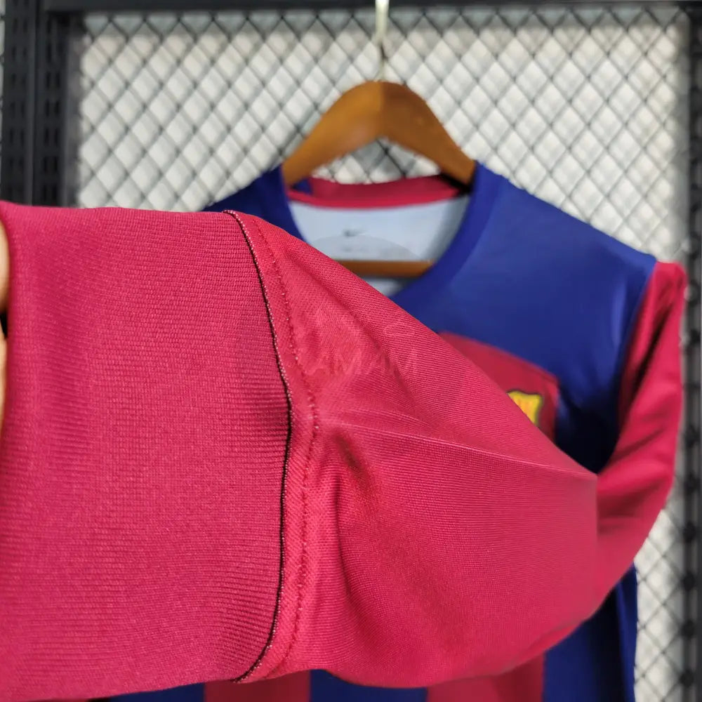 Barcelona Home Kit 23/24 Long Sleeves Sleeves Football Jersey