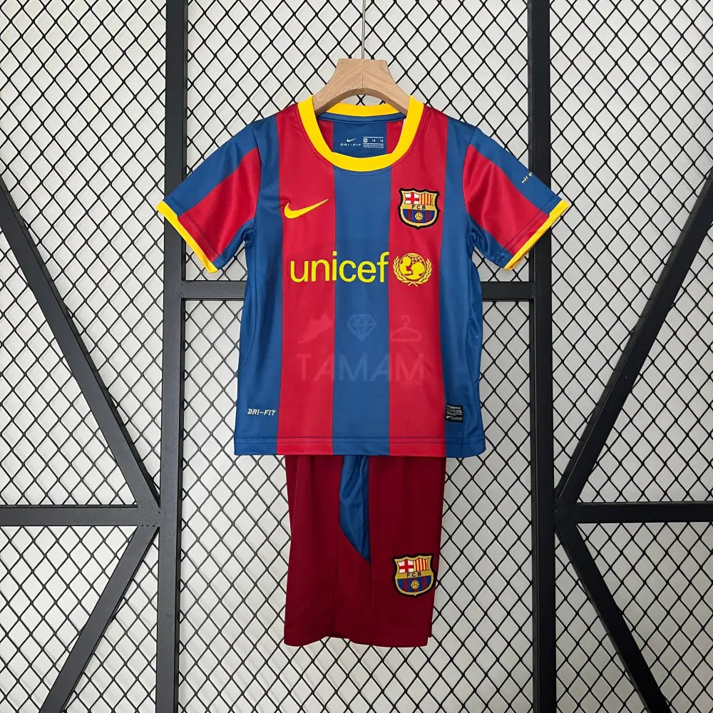 Barcelona Home Retro Kit Kids 10/11 - Main Image