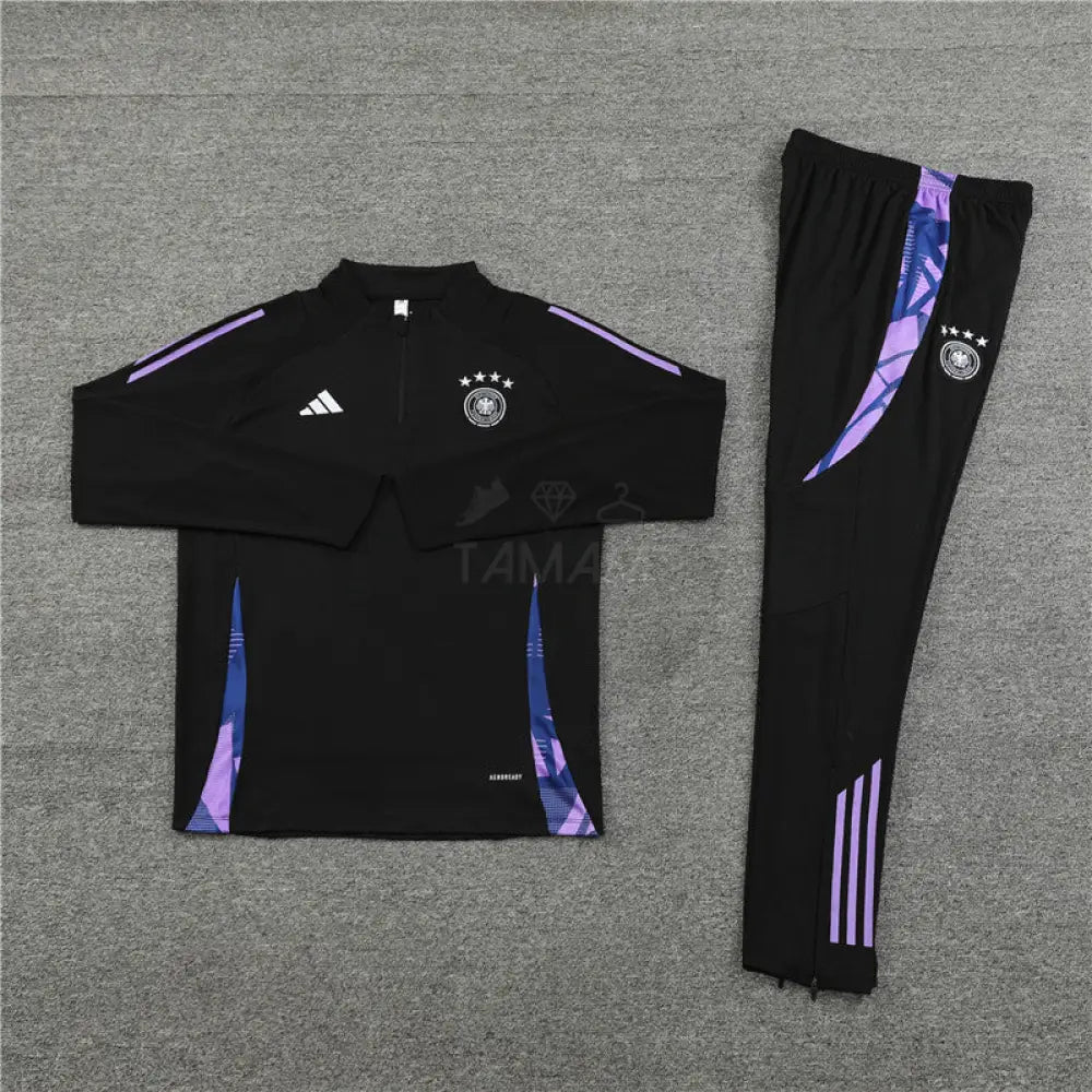 Bayern Munich Black/Purple 1/4 Zip Training Tracksuit 24/25