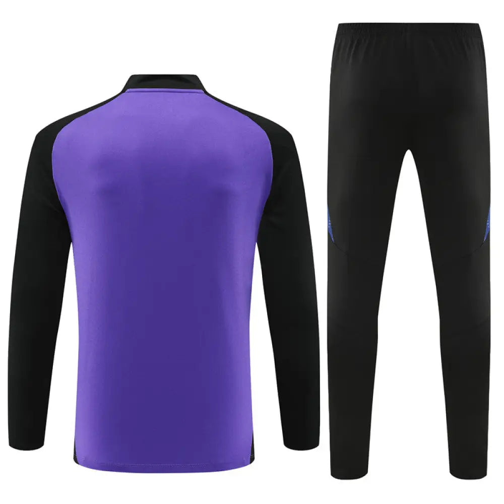 Bayern Munich Purple/Black 1/4 Zip Training Tracksuit 24/25