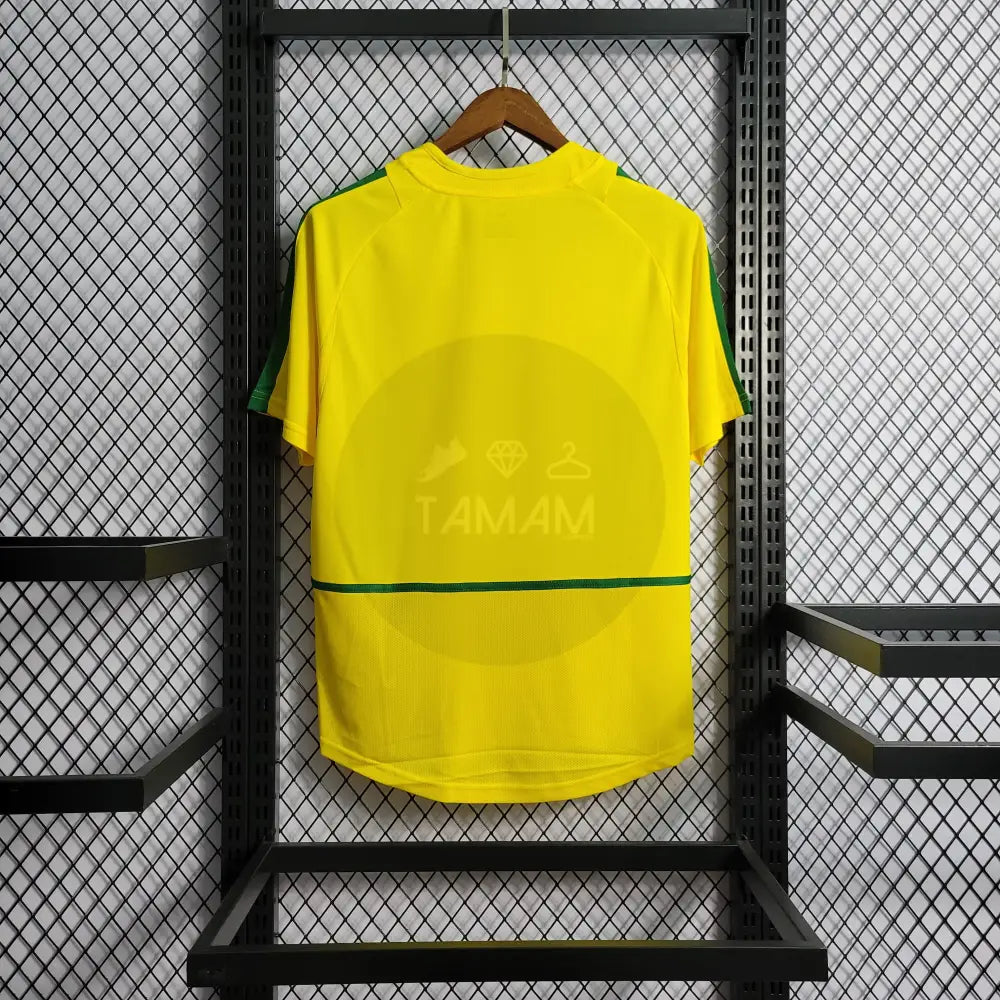 Brazil Home Kit Retro International 2002 Football Jersey