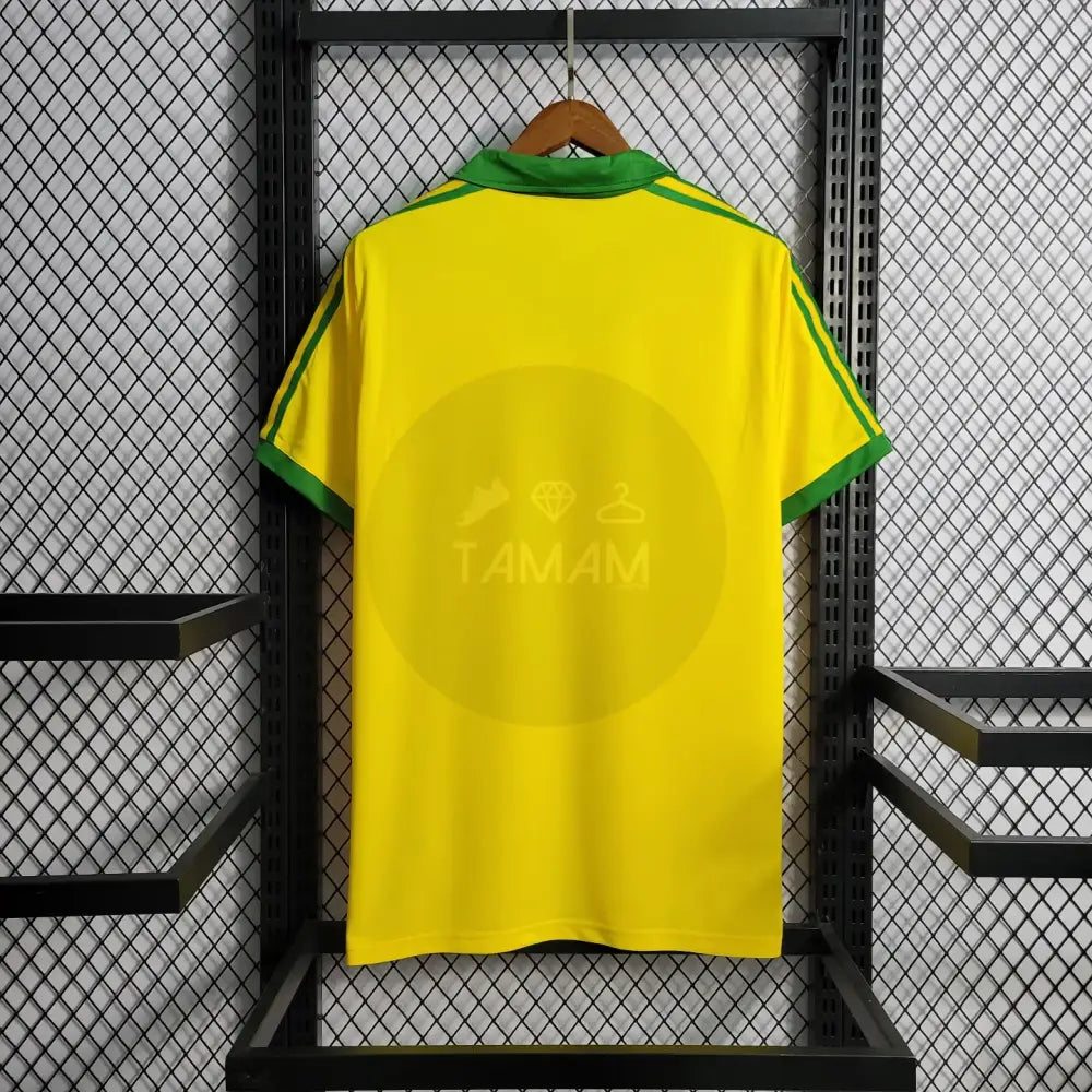 Brazil Home Kit Retro International 79/80 Football Jersey