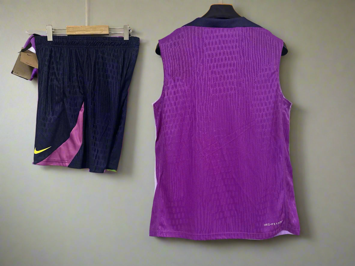 Barcelona Training Kit Purple Player Version Navy 25/26