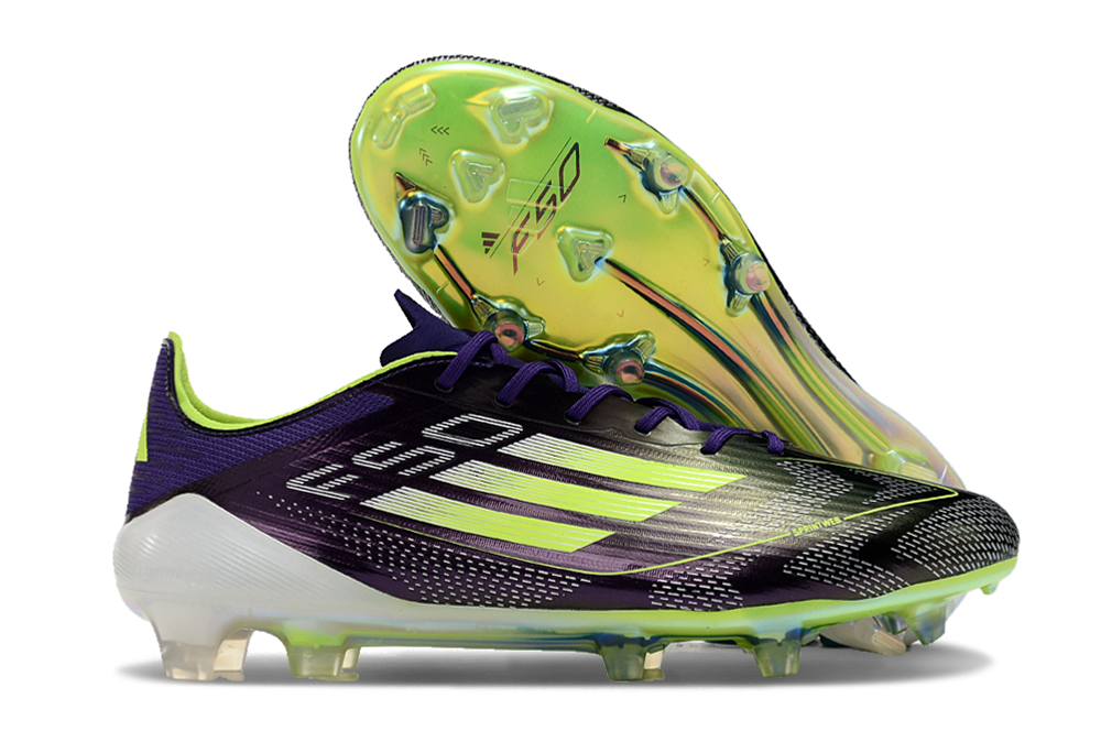 Adidas F50 Adizero FG Purple Yellow White