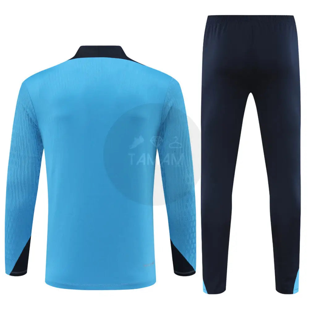 Chelsea Light Blue/Black 1/4 Zip Training Tracksuit 24/25