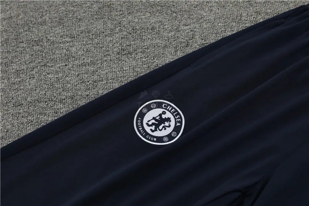 Chelsea Light Blue/Black 1/4 Zip Training Tracksuit 24/25