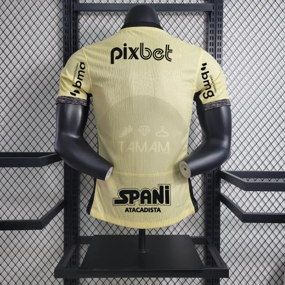 Corinthians Away Kit Player Version 23/24 Full Sponsored Football Jersey
