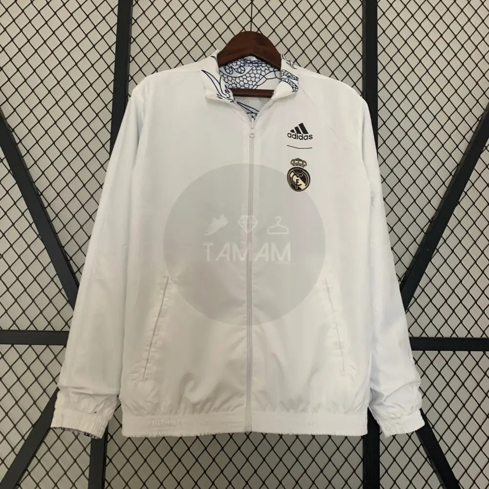 *Edp* Real Madrid Dragon Edition White Reversible Windbreaker 23/24