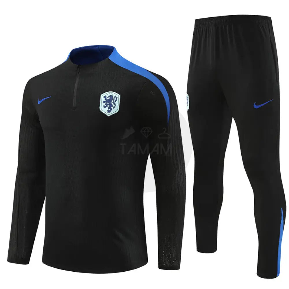 England Black/Blue 1/4 Zip Training Tracksuit 24/25 International