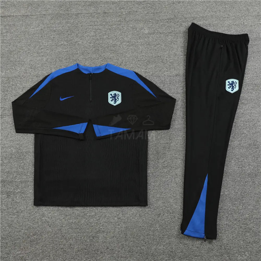 England Black/Blue 1/4 Zip Training Tracksuit 24/25 International