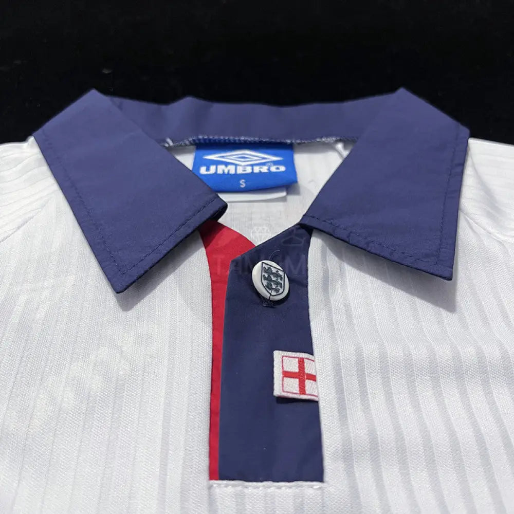 England Home Kit Retro International 97/98 Football Jersey
