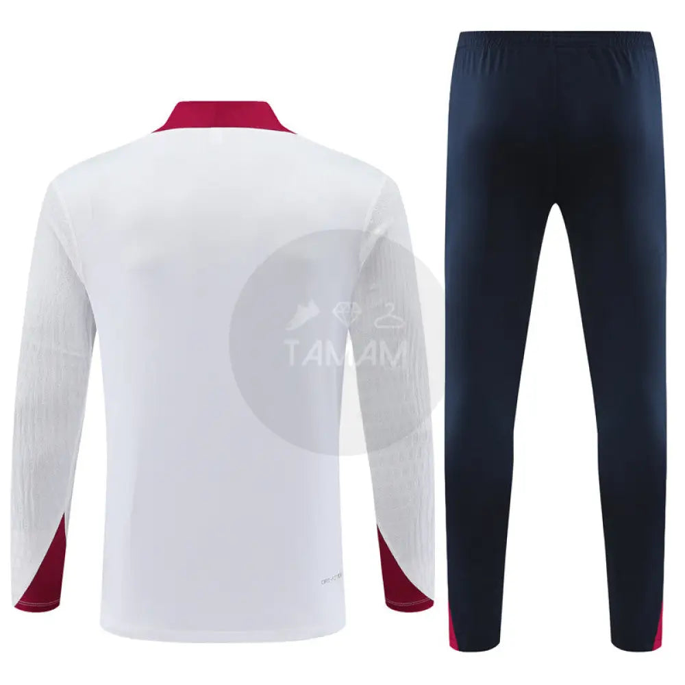 England White/Red 1/4 Zip Training Tracksuit 24/25 International